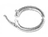 Lås-collierförkortare oval 20x16 mm 925