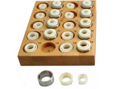 Musse Pigg - Set nylon & metallinsatser på träplatta nr 1-20 