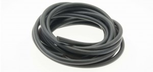 Gummitråd svart rund 3,0mm  10m