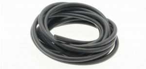 Gummitråd svart rund 8,0mm, 5 m