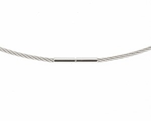 Wire collier, Ø 0,6 mm, längd 42 cm 18K VG 