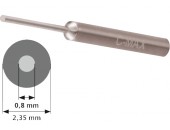 C-Max stepped round graver 0,8 mm carbide