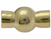 Magnetlås 15x8mm, inv Ø 4,8mm, 925 förgyllt