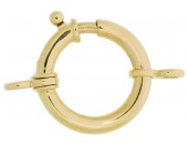 Springring klocklänk 20x3 mm, 18K RG 