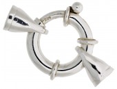 Springring med dobbar 17x3,5mm, 925