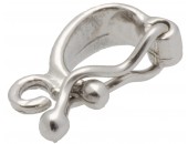 Collierclips 12mm, med ögla, 18K VG rhod