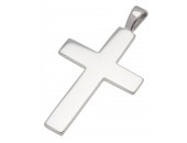 Hänge kors blankt 39x26x2,0 mm, 925