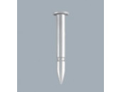 Stift till nållås-pinshållare vit, oädel 8x1,1mm platta 2,0mm