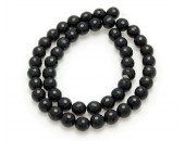 Onyx, 40cm collier, facetterad, 12mm