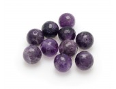 Amethyst violett, 10-pack, facetterad 12mm