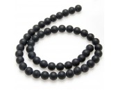 Onyx, 40cm collier, matt,  6mm