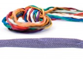 Sidenband 3 mm, ljus lila 110 cm