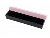 Smyckesask Rosa/Svart 23 x 5,5 x 3 cm, 5st