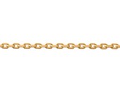 Ankarkedja facetterad 2,0 mm, metervara 18K RG (15g/m)