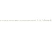 Ringkedja oval  2,7mm, tråd 0,5mm metervara, silver