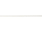 Ringkedja oval  3,0mm, tråd 0,5mm metervara, silver
