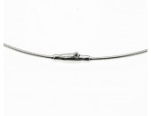 OMEGA collier, Ø 1,2 mm, längd 42 cm 18K VG 