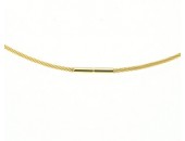 Wire collier, Ø 1,1 mm, längd 45 cm 18K RG 