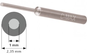 C-Max stepped round graver 1,0 mm carbide