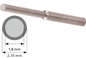 C-Max stepped round graver 1,8 mm carbide