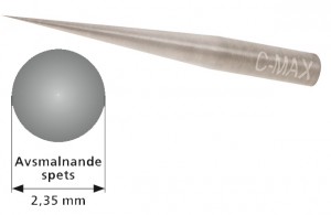 C-Max stepped round graver 0,8 mm carbide