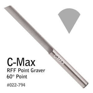 C-Max RFF Point Graver, 60° Point
