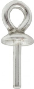 Spetsögla med pärlskål 3 mm, 925