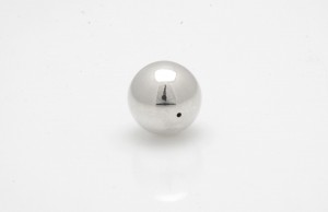 Kula med 1 hål 14mm, 925