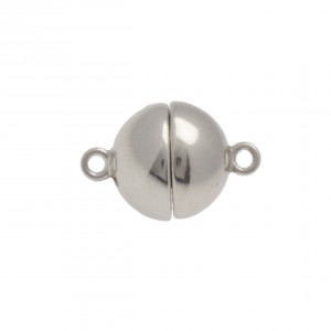 Collierlås kula magnet 9 mm, 925 rhod