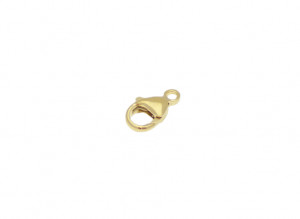 Karbinhake droppformad, fast ögla, 13mm, 18K RG 