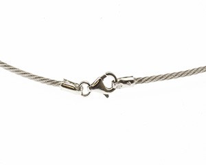 Wire collier Ø 2,8 mm längd 42 cm 925 silver