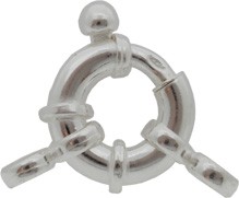 Springring med öglor 14x3 mm, 925