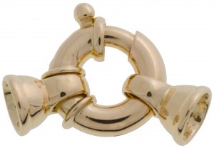 Springring med dobbar 13x3,5mm, 18K RG