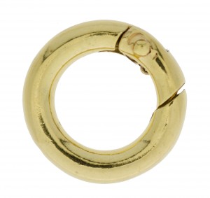 Ringlås 12 mm rund, 14K RG 