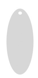 Stämpelplatta oval 9x5mm, plåt 0,8mm, 925