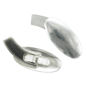 Manschettknappsmek oval 19,5x9x1,0mm 925