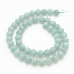 Amazonite, 40cm collier, polerad, 6mm, A+ kval