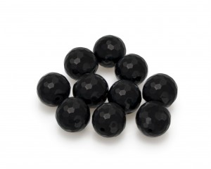 Onyx,  10-pack, facetterad, 12mm
