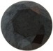 Kubisk Zirkonia, svart, rund,  8,0mm. 1st per förp.