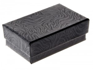 Smyckesask Svart 6,5 x 3,75 x 2,5 cm, 10st