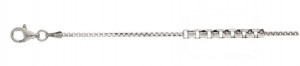 Venecia kedja runda hörn diam. 1,2mm längd 42cm