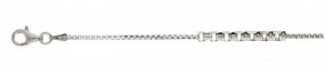 Venecia kedja runda hörn diam. 1,2mm längd 45cm