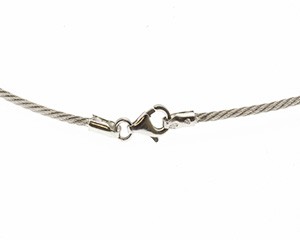 Wire collier, Ø 1,0 mm, längd 42 cm 18K VG 