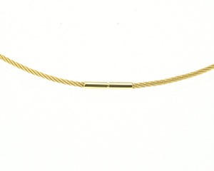 Wire collier, Ø 1,1 mm, längd 42 cm 18K RG 